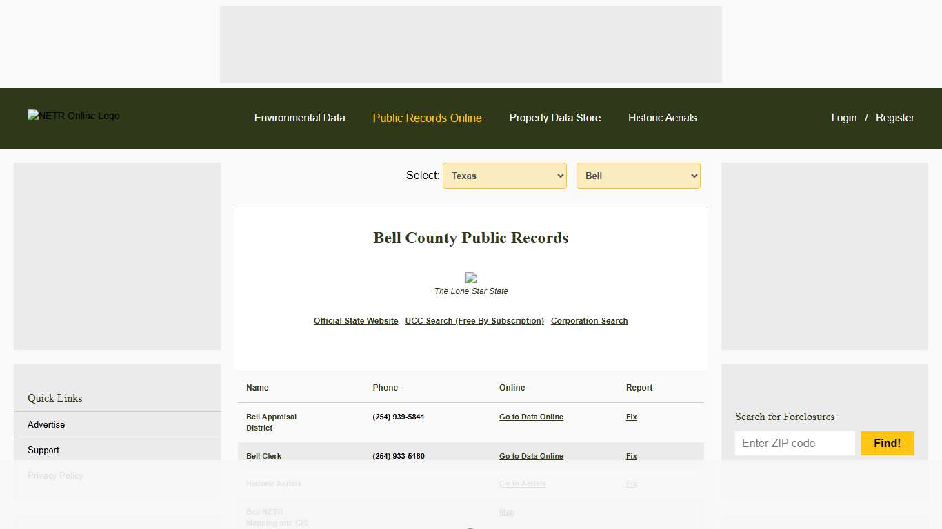 NETR Online • Bell • Bell Public Records, Search Bell Records, Bell Property Tax, Texas Property Search, Texas Assessor