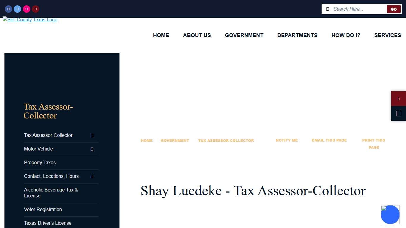 Shay Luedeke Tax Assessor Collector Bell County
