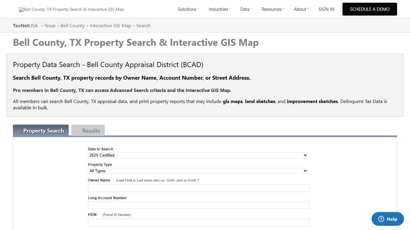 Bell County, TX Property Search & Interactive GIS Map